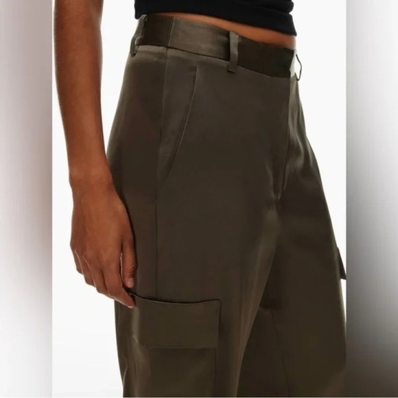 Aritzia Babaton Refined Satin Cargo Pant - Picture 5 of 9